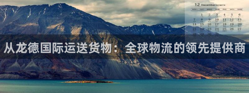 尊龙尊龙：从龙德国际运送货物：全球物流的领先提供商