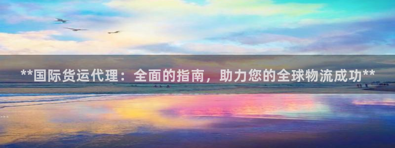 尊龙凯时logo：**国际货运代理：全面的指南，助力您的