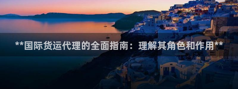 尊龙人生就是博旗舰厅：**国际货运代理的全面指南：理解其