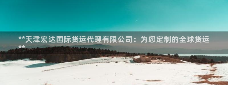 尊龙凯时邀请码：**天津宏达国际货运代理有限公司：为您定