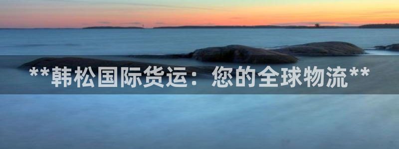 d88尊龙手机客户端下载：**韩松国际货运：您的全球物流