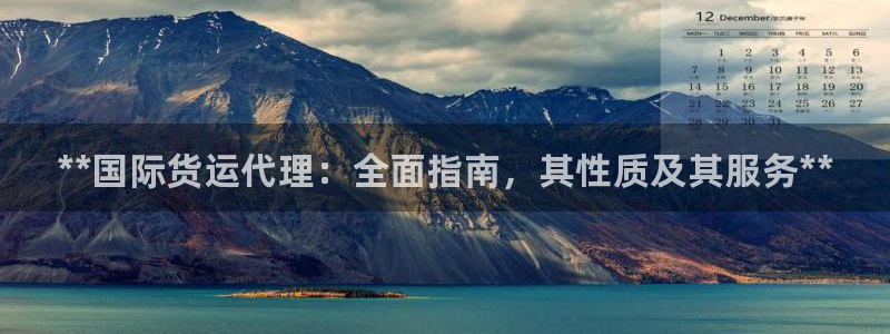 尊龙凯时人生就是搏!平台：**国际货运代理：全面指南，其